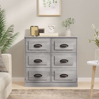  Sideboard Grey Sonoma 70x35.5x67.5 cm Engineered Wood