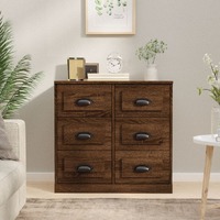  Sideboard Brown Oak 70x35.5x67.5 cm Engineered Wood