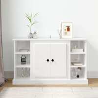  Sideboard High Gloss White 100x35.5x60 cm Engineered Wood