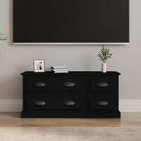  TV Cabinet Black 100x35.5x45 cm Engineered Wood