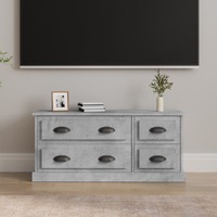  TV Cabinet Concrete Grey 100x35.5x45 cm Engineered Wood