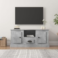  TV Cabinet Concrete Grey 100x35.5x45 cm Engineered Wood