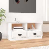  TV Cabinet White 93x35.5x45 cm Engineered Wood