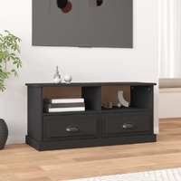  TV Cabinet Black 93x35.5x45 cm Engineered Wood
