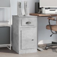  Side Cabinet with Drawer Concrete Grey 40x50x75 cm Engineered Wood