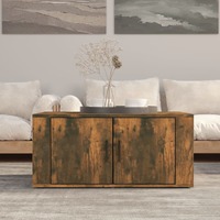  Coffee Table Smoked Oak 80x50x36 cm Engineered Wood