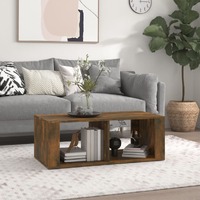  Coffee Table Smoked Oak 100x50x36 cm Engineered Wood