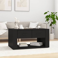  Coffee Table Black 80x50x40 cm Engineered Wood