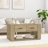  Coffee Table Sonoma Oak 80x50x40 cm Engineered Wood