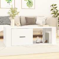  Coffee Table White 100x50.5x35 cm Engineered Wood