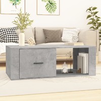  Coffee Table Concrete Grey 100x50.5x35 cm Engineered Wood
