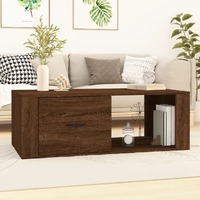  Coffee Table Brown Oak 100x50.5x35 cm Engineered Wood