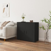  Sideboard Black 80x33x70 cm Engineered Wood
