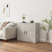  Sideboard Concrete Grey 80x33x70 cm Engineered Wood