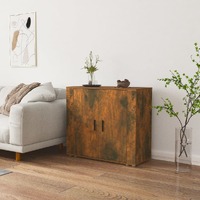  Sideboard Smoked Oak 80x33x70 cm Engineered Wood