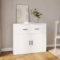  Sideboard White 80x33x70 cm Engineered Wood