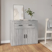  Sideboard Grey Sonoma 80x33x70 cm Engineered Wood
