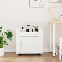 Desk Trolley White 60x45x60 cm Engineered Wood
