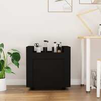  Desk Trolley Black 60x45x60 cm Engineered Wood