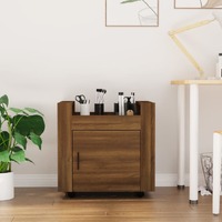  Desk Trolley Brown Oak 60x45x60 cm Engineered Wood