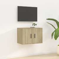  Wall Mounted TV Cabinet Sonoma Oak 57x34.5x40 cm
