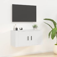  Wall Mounted TV Cabinet White 80x34.5x40 cm