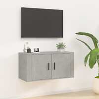  Wall Mounted TV Cabinet Concrete Grey 80x34.5x40 cm