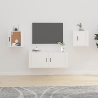  Wall Mounted TV Cabinets 2 pcs White 40x34.5x40 cm