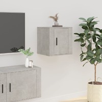  Wall Mounted TV Cabinet Concrete Grey 40x34.5x40 cm
