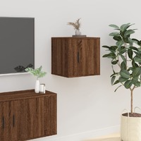  Wall Mounted TV Cabinet Brown Oak 40x34.5x40 cm