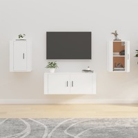  Wall Mounted TV Cabinets 2 pcs White 40x34.5x60 cm