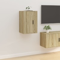  Wall Mounted TV Cabinet Sonoma Oak 40x34.5x60 cm