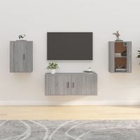  Wall Mounted TV Cabinets 2 pcs Grey Sonoma 40x34.5x60 cm
