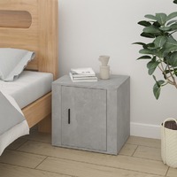  Bedside Cabinet Concrete Grey 50x39x47 cm