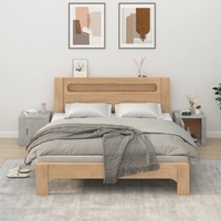  Bedside Cabinets 2 pcs Concrete Grey 50x39x47 cm