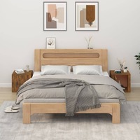  Bedside Cabinets 2 pcs Smoked Oak 50x39x47 cm