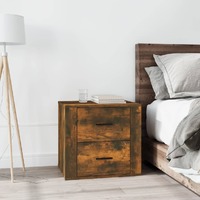  Bedside Cabinet Smoked Oak 50x39x47 cm