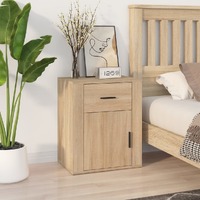  Bedside Cabinet Sonoma Oak 50x36x60 cm Engineered Wood