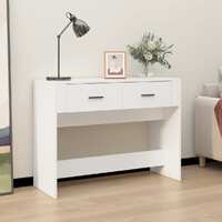 Console Table White 100x39x75 cm Engineered Wood