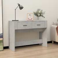  Console Table Concrete Grey 100x39x75 cm Engineered Wood