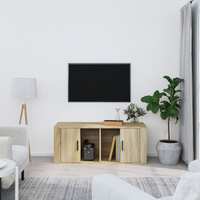  TV Cabinet Sonoma Oak 100x35x40 cm Engineered Wood