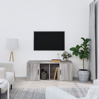  TV Cabinet Grey Sonoma 100x35x40 cm Engineered Wood