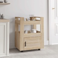  Kitchen Trolley Sonoma Oak 60x45x80 cm Engineered Wood