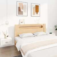  Wall-mounted Bedside Cabinets 2 pcs White 50x36x25 cm