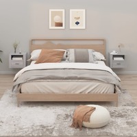  Wall-mounted Bedside Cabinets 2 pcs Grey Sonoma 50x36x40 cm