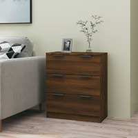  Sideboard Brown Oak 60x30x70 cm Engineered Wood