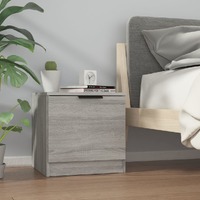  Bedside Cabinet Grey Sonoma 40x39x40 cm