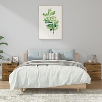  Bedside Cabinets 2 pcs Smoked Oak Engineered Wood