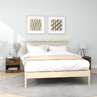  Bedside Cabinets 2 pcs Smoked Oak Engineered Wood