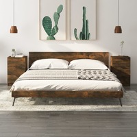  Bedside Cabinets 2 pcs Smoked Oak 40x36x65 cm